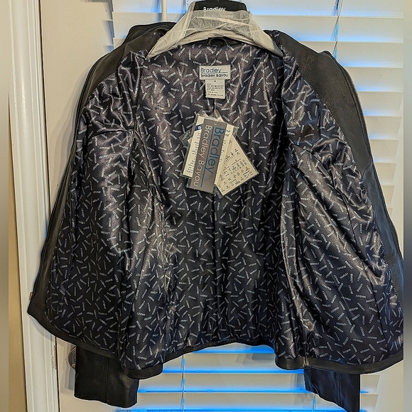 NWT! Bradley, Bradley Bayou, Women's 100% GENUINE LEATHER Moto Jacket- Black - Picture 3 of 11